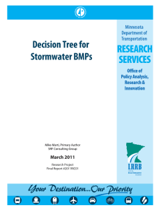 Decision Tree for Stormwater BMPs  March 2011