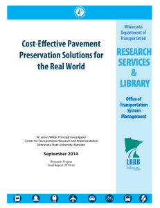 Cost-Effective Pavement Preservation Solutions for the Real World