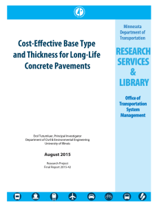Cost-Effective Base Type and Thickness for Long-Life Concrete Pavements