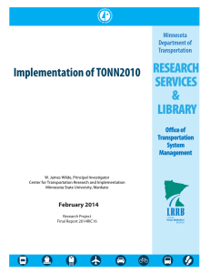 Implementation of TONN2010
