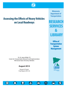 Assessing the Effects of Heavy Vehicles on Local Roadways