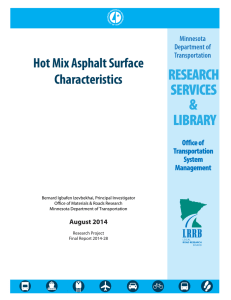 Hot Mix Asphalt Surface Characteristics