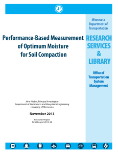 Performance-Based Measurement of Optimum Moisture for Soil Compaction
