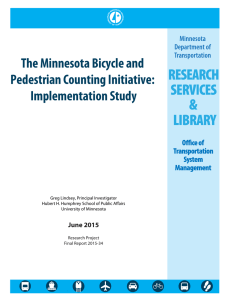 The Minnesota Bicycle and Pedestrian Counting Initiative: Implementation Study