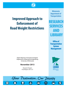 Improved Approach to Enforcement of Road Weight Restrictions