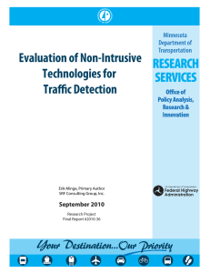 Evaluation of Non-Intrusive Technologies for Traffic Detection