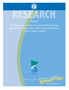 Development of a Real-Time Arterial Performance Existing Signal Systems