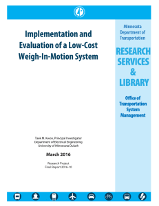 Implementation and Evaluation of a Low-Cost Weigh-In-Motion System