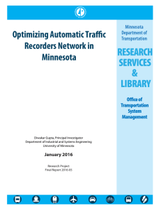 Optimizing Automatic Traffic Recorders Network in Minnesota