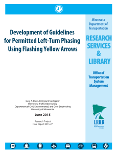 Development of Guidelines for Permitted Left-Turn Phasing Using Flashing Yellow Arrows