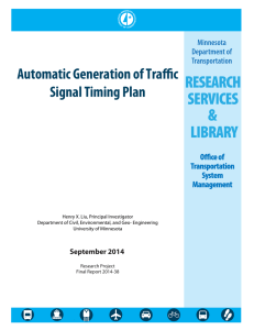 Automatic Generation of Traffic Signal Timing Plan