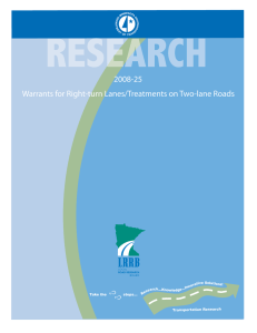 2008-25 Warrants for Right-turn Lanes/Treatments on Two-lane Roads h...Knowledge...In