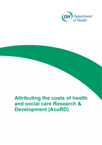 Attributing the costs of health and social care Research &amp; Development (AcoRD)