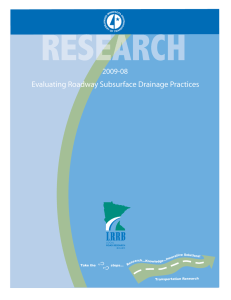 Evaluating Roadway Subsurface Drainage Practices 2009-08 h...Knowledge...In