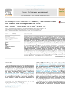 Estimating individual tree mid- and understory rank-size distributions