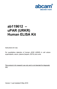 ab119612  – uPAR (URKR) Human ELISA Kit