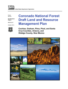 Coronado National Forest Draft Land and Resource Management Plan
