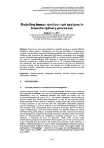 International Environmental Modelling and Software Society (iEMSs)