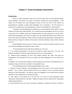 Chapter 8:  Aerial photograph interpretation Introduction