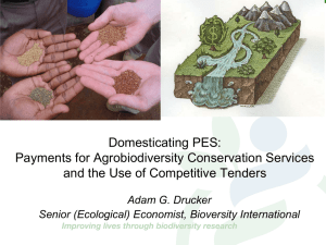 Domesticating PES: Payments for Agrobiodiversity Conservation Services
