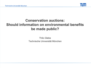 Conservation auctions: Should information on environmental benefits be made public?