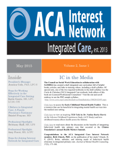 Integrated Care Inside IC in the Media