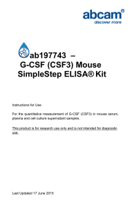 ab197743  – G-CSF (CSF3) Mouse SimpleStep ELISA® Kit