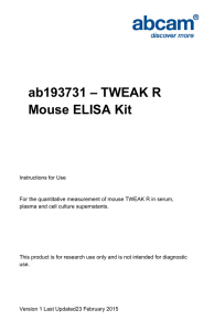 ab193731 – TWEAK R Mouse ELISA Kit