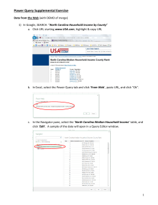 Power Query Supplemental Exercise   