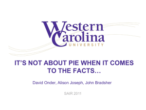 IT’S NOT ABOUT PIE WHEN IT COMES TO THE FACTS… SAIR 2011