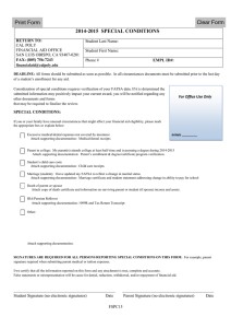 Clear Form 4-2015 SPECIAL CONDITIONS 201 Print Form
