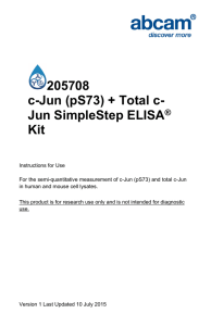 205708 c-Jun (pS73) + Total c- Jun SimpleStep ELISA
