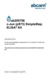 ab205706 c-Jun (pS73) SimpleStep ELISA Kit