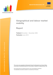 Geographical and labour market mobility  Report