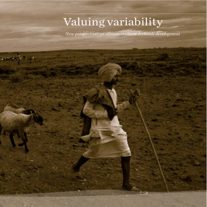 Valuing variability New perspectives on climate resilient drylands development