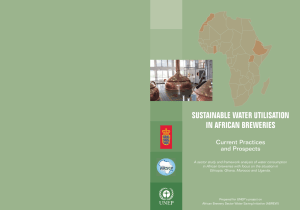 SUSTAINABLE WATER UTILISATION IN AFRICAN BREWERIES Current Practices and Prospects