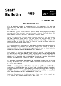 Staff Bulletin  469