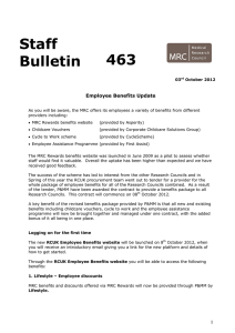 Staff 463 Bulletin