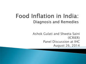 Ashok Gulati and Shweta Saini (ICRIER) Panel Discussion at IHC August 26, 2014