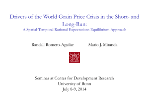 Drivers of the World Grain Price Crisis in the Short-... Long-Run: