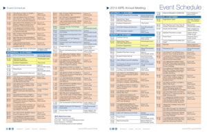 Event Schedule