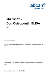 ab205077 – Dog Osteopontin ELISA Kit