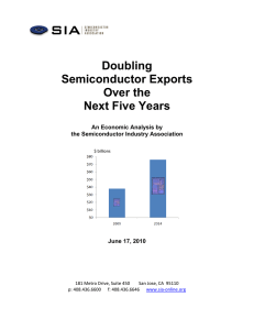 Doubling Semiconductor Exports Over the Next Five Years
