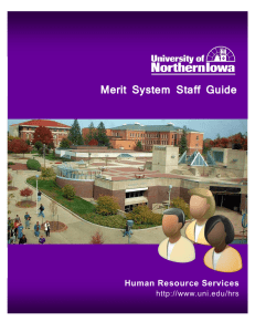 Merit System Staff Guide Human Resource Services