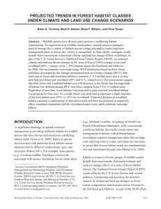 PROJECTED TRENDS IN FOREST HABITAT CLASSES