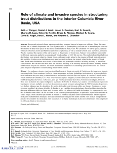 Role of climate and invasive species in structuring