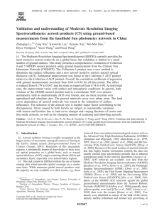 Validation and understanding of Moderate Resolution Imaging