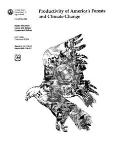 Productivity of America's Forests and Climate Change