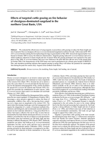 Effects of targeted cattle grazing on fire behavior