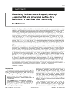 Examining fuel treatment longevity through experimental and simulated surface fire